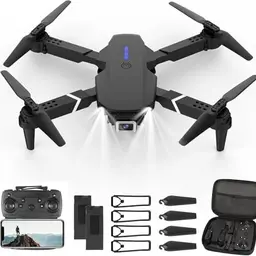 Faltbare HD 4K Kamera Drohne mit WiFi FPV, 2 Akkus, Anfänger geeignet, Headless & One-Key Start für Kinder