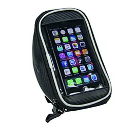 FISCHER Lenkertasche für Smartphones, wasserdicht, schwarz, Einheitsgröße
