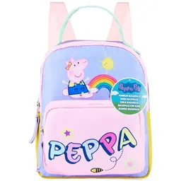 Peppa Wutz Rucksack für Mädchen, leichter Kinder- und Schulrucksack, mit Reißverschluss, bunt, ideal als Kita- und Freizeitgeschenk