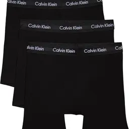 Calvin Klein Herren Boxershorts 3er Pack, Schwarz, Größe M