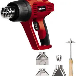 Einhell Heißluftpistole TH-HA 2000/1 - 2000 W, 2 Temperaturstufen, Überhitzungsschutz, 4 Düsen