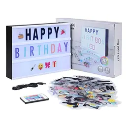 SHYOSUCCE LED Lightbox A4 mit 16 Farben, 4 Blitzmodi, 262 Buchstaben & 85 Emojis – Ideal für Partys und Veranstaltungen