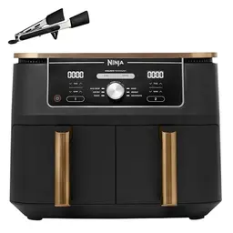 Ninja Foodi MAX Dual Zone Heißluftfritteuse 9,5L, 6-in-1, Kupfer/Schwarz