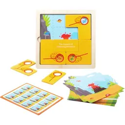 Holzpuzzle Dinosaurier - Montessori Lernspielzeug für Kinder ab 3 Jahren zur Förderung von Beobachtungsgabe und logischem Denken