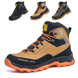 ITSOGOO Arbeitsschuhe Herren Damen Sicherheitsschuhe Leicht, Rutschfest, Atmungsaktiv, Komfortabel, Khaki, Größe 38