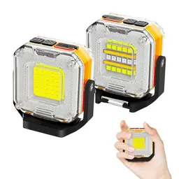 Arbeitsleuchte 1200 LM - Aufladbare Magnetlampe für Werkstatt und Garage - 2er Pack