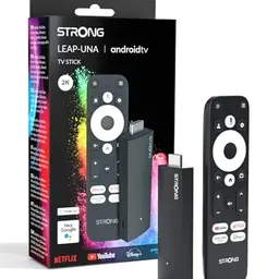 STRONG Leap-UNA Android TV Streaming Stick mit Chromecast, Google Assistant, HDR10+, Dolby Audio, Netflix & YouTube