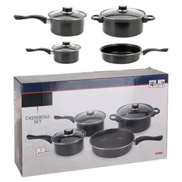 ESMALT Kochgeschirr Set, 7-teilig