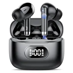 Kabellose Bluetooth Kopfhörer mit Noise Cancelling, 50H Playtime, IP7 Wasserdicht und LED-Anzeige