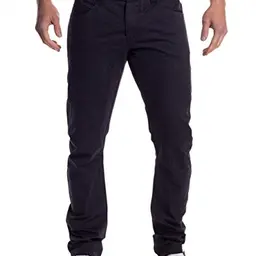 EGOMAXX Herren Chino Hose Tapered Leg H1451 in Blau, Größe 29W