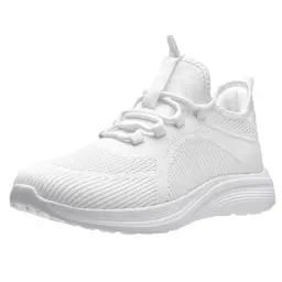 Elaphurus Herren Damen Laufschuhe Atmungsaktiv Fitness Sportschuhe Weiß 45 EU