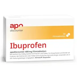Ibuprofen 400 mg - 50 Tabletten von apodiscounter