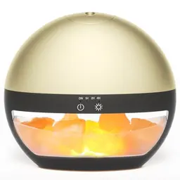 SALUBRITO Aroma Diffuser und Himalaya Salzlampe für Ätherische Öle - Aromatherapie für Zuhause und Büro