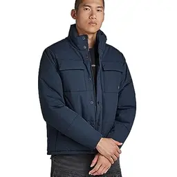 G-Star RAW Herren Foundation Padded Jacke, Blau, XXL