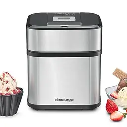 ROMMELSBACHER Eismaschine IM 12 Kurt - für Eis, Frozen Yogurt & Sorbet, 1,5 L Behälter, mit Zeitschaltuhr