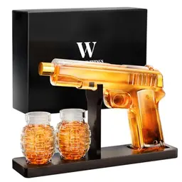 Whisky-Dekanter-Set mit 2 Gläsern – ideales Geschenk für Männer zum Vatertag, Geburtstag oder Weihnachten