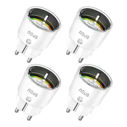 Tasmota Socket NOUS A1T – Kompakter WiFi Smart Plug 16A mit Stromverbrauchsanzeige und Timer, kompatibel mit Alexa und Google Home