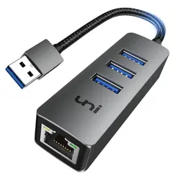 USB Ethernet Adapter 1000Mbps - Aluminium Netzwerkadapter für Windows, MacBook, iMac & Chromebook