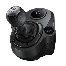 Logitech G Driving Force Schalthebel mit 6 Gängen, Echtleder und Stahl, kompatibel mit G29, G920 & G923