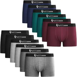 Fullluwaa Boxershorts Herren 12er Pack - Weiche Retroshorts aus Baumwolle für idealen Komfort