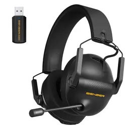 SENZER SG600 Pro Wireless Gaming Headset mit 7.1 Surround Sound, Noise Cancelling, Bluetooth 5.3 für PC, PS5, PS4