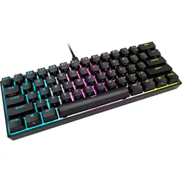 Corsair K65 RGB MINI 60% mechanische Gaming-Tastatur mit RGB-Beleuchtung, CHERRY MX SPEED, PBT-Tasten, schwarz