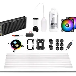 Thermaltake Pacific C240 Hard Tube Kit | Wasserkühlung | 2x 120mm Lüfter | Schwarz