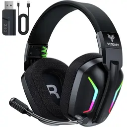 WESEARY WG1 Bluetooth Gaming Headset für PS5, PS4, PC, Switch, Mac – Faltbar, Noise Cancelling, 50+ Stunden Akkulaufzeit