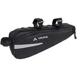 VAUDE Cruiser Bag - Fahrrad Rahmentasche mit Klett-Befestigung, Schwarz