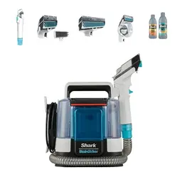 Shark Fleckenreiniger mit 5 Aufsätzen, 450W, für Teppiche, Polster & Tiergeruch, leicht & tragbar, Weiß/Türkis