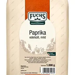 Fuchs Professional Paprika edelsüß mild - 1 kg Gewürz für Gulasch, Saucen und Dips im recyclebaren Beutel