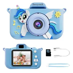 Beeyouk Kinderkamera ab 3 Jahren – Einhorn Digitalkamera für Mädchen und Jungen, ideal als Geschenk zu Weihnachten und Geburtstagen