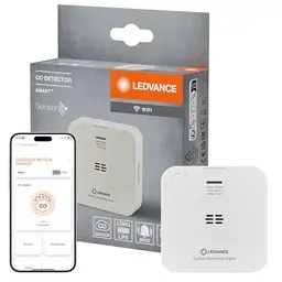 LEDVANCE SMART+ Kohlenmonoxidmelder mit WiFi, zertifiziert nach EN 50291, weiß