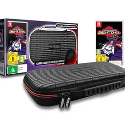 Maxx Tech Premium Carry Case & Hyper Sentinel Bundle für Nintendo Switch 2-in-1, Hartschale, weiche Innenseite, Zubehör- und Spielkarten-Aufbewahrung