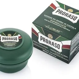 Proraso Rasierseife mit Seifenschale, 150 ml, erfrischend mit Eukalyptusöl und Menthol, Made in Italy