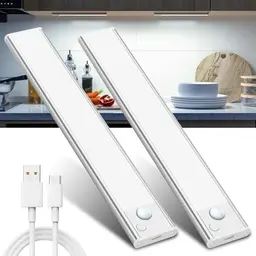 LED Unterbauleuchte für die Küche mit Bewegungsmelder – Kabellos, Akku & USB Aufladung, Slim Design