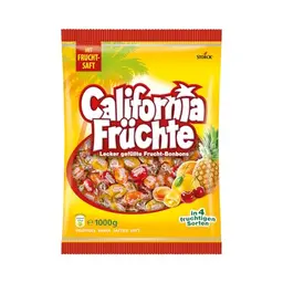 California Früchte – 1000g Vorratspackung – Fruchtige Bonbons in vier Sorten