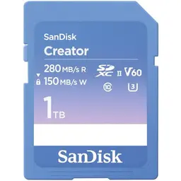 SanDisk Creator SD-UHS-II 1 TB Speicherkarte für DSLR- und Mirrorless-Kameras