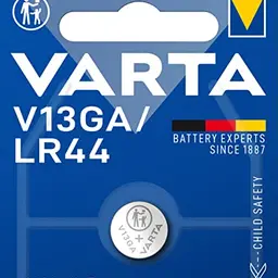 VARTA V13GA/LR44 Knopfzelle, Alkaline 1,5V, kindersichere Verpackung, für Spielsachen und Taschenrechner