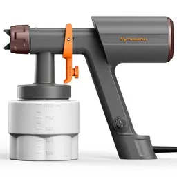 Tilswall elektrischer Farbsprayer, 1000 ml, 3 Düsen & 3 Sprühmodi, für Möbel, Wände und DIY - Braun
