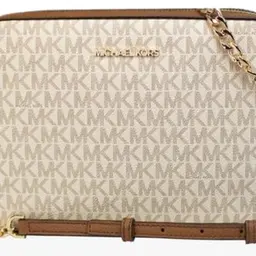 Michael Kors East West Jet Set Umhängetasche, Vanille, Medium