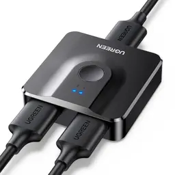 UGREEN HDMI 2.0 Switch 4K@60Hz Bidirektional für PS5, PS4, Xbox, TV und PC (Schwarz)