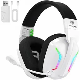 WESEARY WG1 Bluetooth Gaming Headset für PS5, PS4, PC und Switch – Faltbar, Noise Cancelling, 50+ Stunden Akkulaufzeit