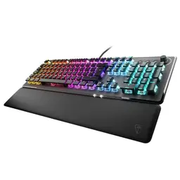 Turtle Beach Vulcan II – Mechanische Gaming-Tastatur mit Tactile Titan II Schaltern, beleuchteten Tasten und Handballenauflage