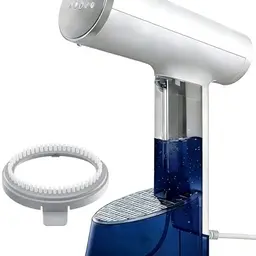 Dampfbügelstation & Reises likely Steamer, 2000W, 325ml, für Kleidung & Vorhänge, Weiß-Grau