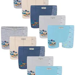 LOREZA ® 10er Pack Jungen Boxershorts aus Baumwolle (140-146, 10-11 Jahre)