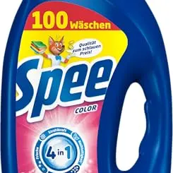 Spee Gel Color, Flüssigwaschmittel, 100 Waschladungen, 4 in 1 Formel für Reinheit, Frische & Nachhaltigkeit