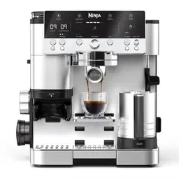 Ninja Luxe Premier 3-in-1-Kaffeemaschine für Kaffee-Spezialitäten, einfache Handhabung, Silber