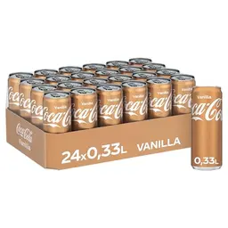 Coca-Cola Vanilla - erfrischendes Getränk mit Vanillegeschmack, 24 Dosen à 330 ml