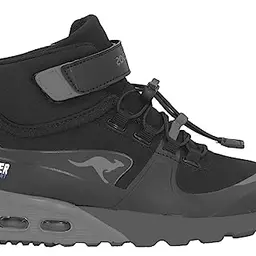 KangaROOS Unisex Kinder Sneaker Kx-hydro, Jet Black Steel Grey, Größe 30